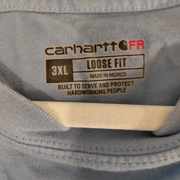 Carhartt Men's Blue Long Sleeve Shirt - Picture 5 of 5
